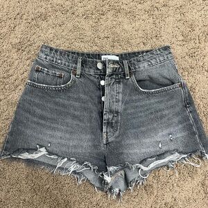 Zara High Rise Jean Shorts